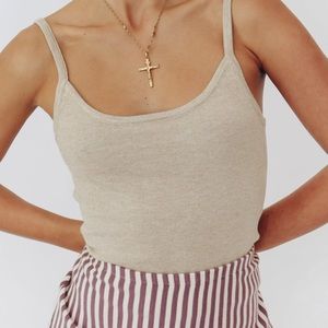 Vrg grl LA femme knit top size small